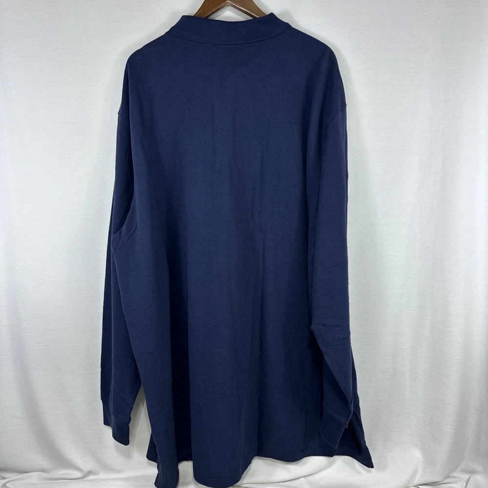 NWT Polo Ralph‎ Lauren Triple Pony Shirt Mens 4XLT Classic Fit Mesh Polo Navy #3